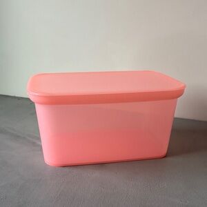 PLASTIC PINK STORAGE BIN BOX ORGANIZER